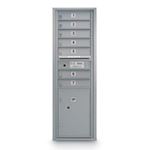 View 7 Door Standard 4C Mailbox with (1) Parcel Locker